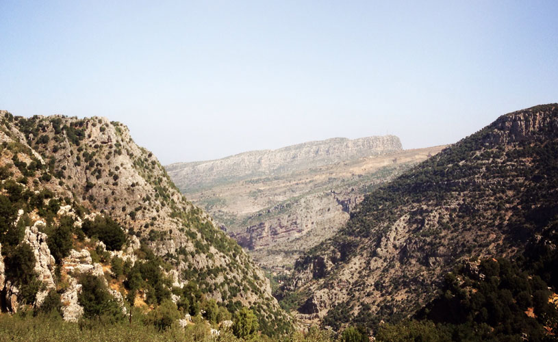 Viewpoint on Jabal Hardine and Tannourine mountains