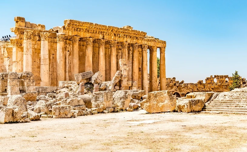 Baalbek, from the Jurd to the Roman temples