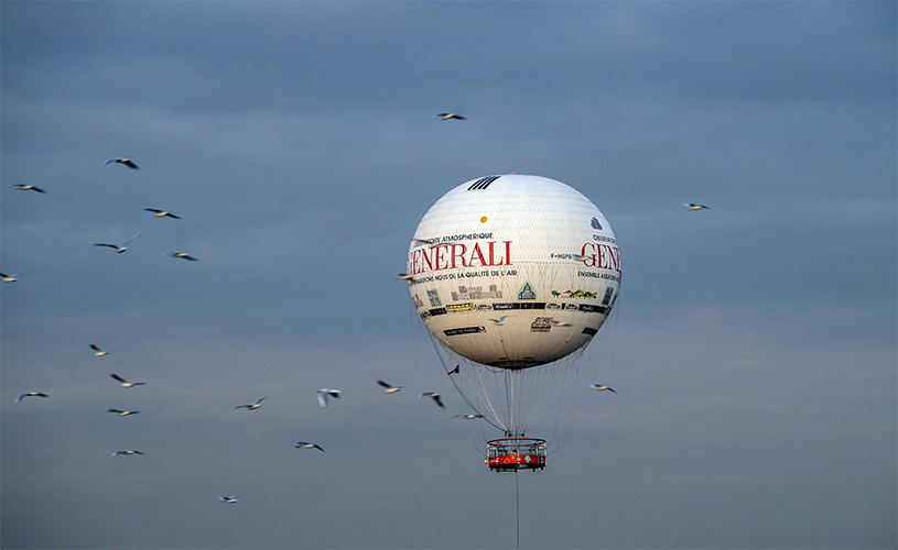 Vol captif au Ballon Generali de Paris